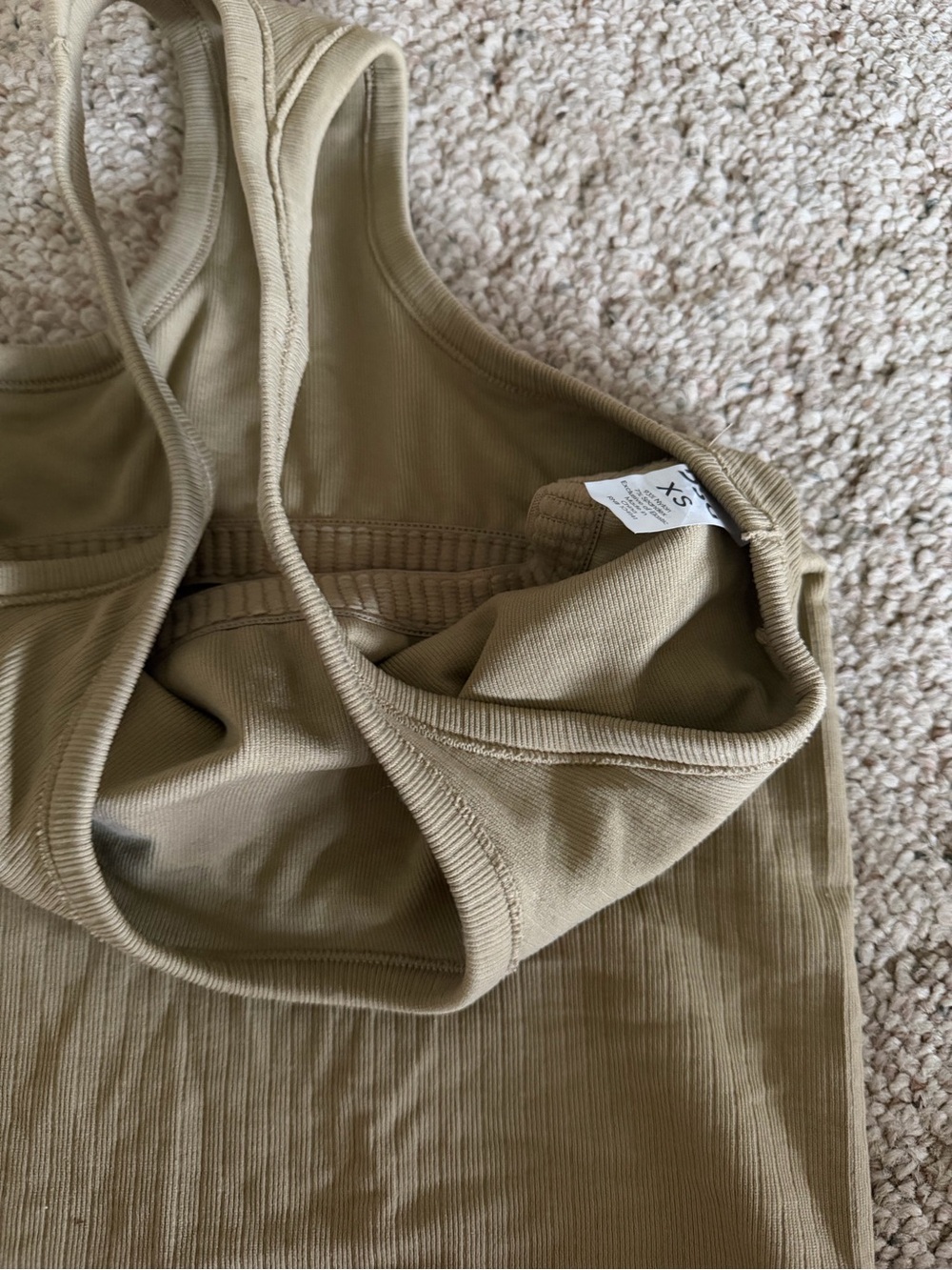 Ribbed Racerback Tank Top - Picture 2 of 4